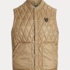 Khaki Men’s Ralph Lauren Water-Repellent Quilted Vest Khaki Men’s Ralph Lauren Water-Repellent Quilted Vest