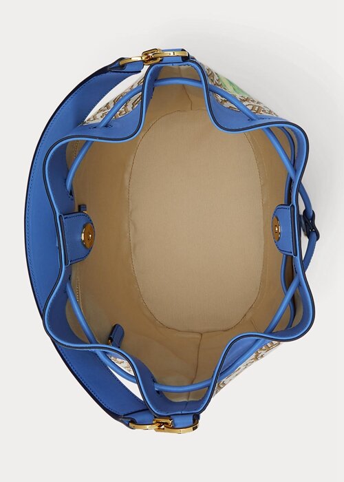 Khaki/New England Blue Women’s Ralph Lauren Monogram Large Andie Handbag Khaki/New England Blue Women’s Ralph Lauren Monogram Large Andie Handbag