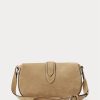Khaki Women’s Ralph Lauren Calf-Suede Welington Crossbody Bags Khaki Women’s Ralph Lauren Calf-Suede Welington Crossbody Bags