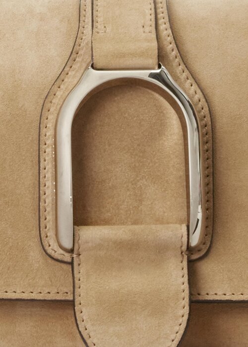 Khaki Women’s Ralph Lauren Calf-Suede Welington Crossbody Bags Khaki Women’s Ralph Lauren Calf-Suede Welington Crossbody Bags
