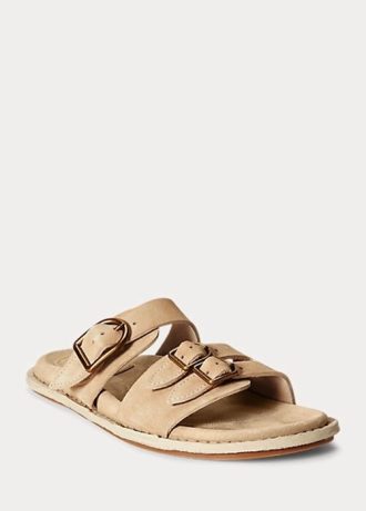 Khaki Women’s Ralph Lauren Ezra Calfskin Suede Sandals Khaki Women’s Ralph Lauren Ezra Calfskin Suede Sandals