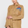 Khaki Women’s Ralph Lauren Pocket Detail Button Down Shirts