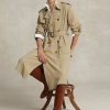 Khaki Women’s Ralph Lauren Twill Coats