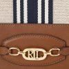 Lauren Tan/ Navy Stripe Women’s Ralph Lauren Canvas Large Andie Handbag Lauren Tan/ Navy Stripe Women’s Ralph Lauren Canvas Large Andie Handbag