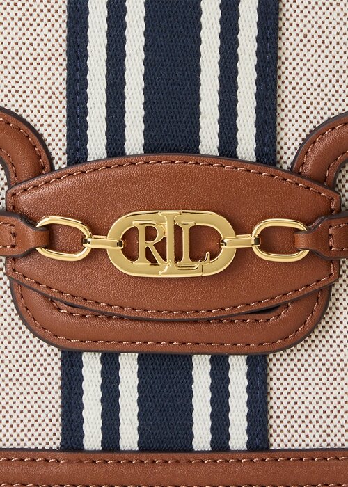 Lauren Tan/Navy Women’s Ralph Lauren Canvas Large Symone Tote Bags Lauren Tan/Navy Women’s Ralph Lauren Canvas Large Symone Tote Bags