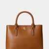 Lauren Tan Women’s Ralph Lauren Leather Small Marcy Satchel Bags
