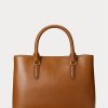 Lauren Tan Women’s Ralph Lauren Leather Small Marcy Satchel Bags