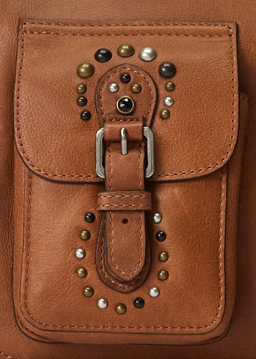 Lauren Tan Women’s Ralph Lauren Studded Leather Medium Noa Crossbody Bags Lauren Tan Women’s Ralph Lauren Studded Leather Medium Noa Crossbody Bags