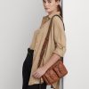Lauren Tan Women’s Ralph Lauren Studded Leather Medium Noa Crossbody Bags Lauren Tan Women’s Ralph Lauren Studded Leather Medium Noa Crossbody Bags