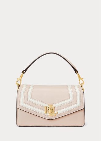 Light Pink/Vanilla Women’s Ralph Lauren Nappa Leather Small Tayler Crossbody Bags
