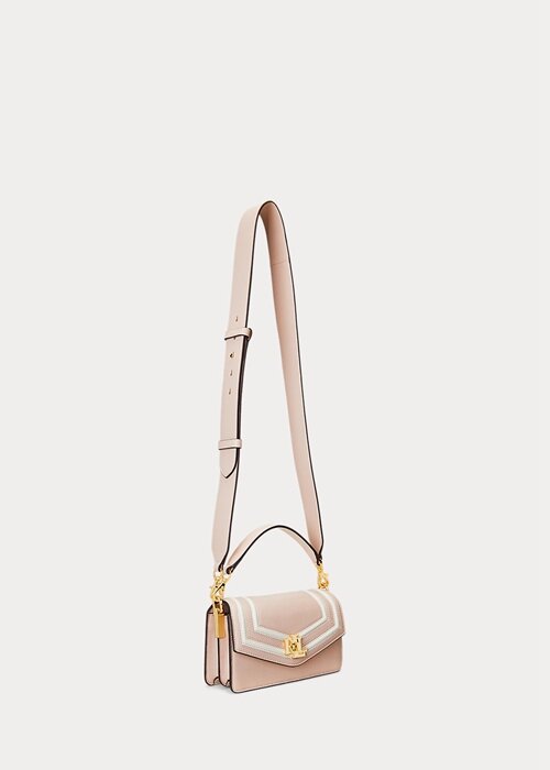 Light Pink/Vanilla Women’s Ralph Lauren Nappa Leather Small Tayler Crossbody Bags Light Pink/Vanilla Women’s Ralph Lauren Nappa Leather Small Tayler Crossbody Bags