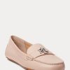 Light Pink Women’s Ralph Lauren Barnsbury Nappa Leather Driver Loafers
