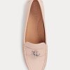 Light Pink Women’s Ralph Lauren Barnsbury Nappa Leather Driver Loafers