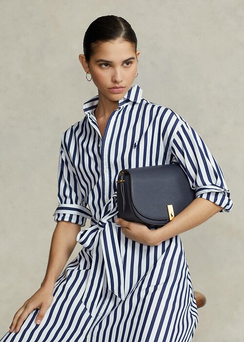 Midnight Navy Women’s Ralph Lauren Polo ID Leather Saddle Bags Midnight Navy Women’s Ralph Lauren Polo ID Leather Saddle Bags