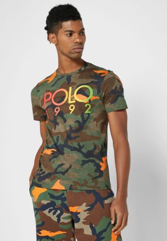 Multicolor Men’s Ralph Lauren Camo Crew Neck T Shirts