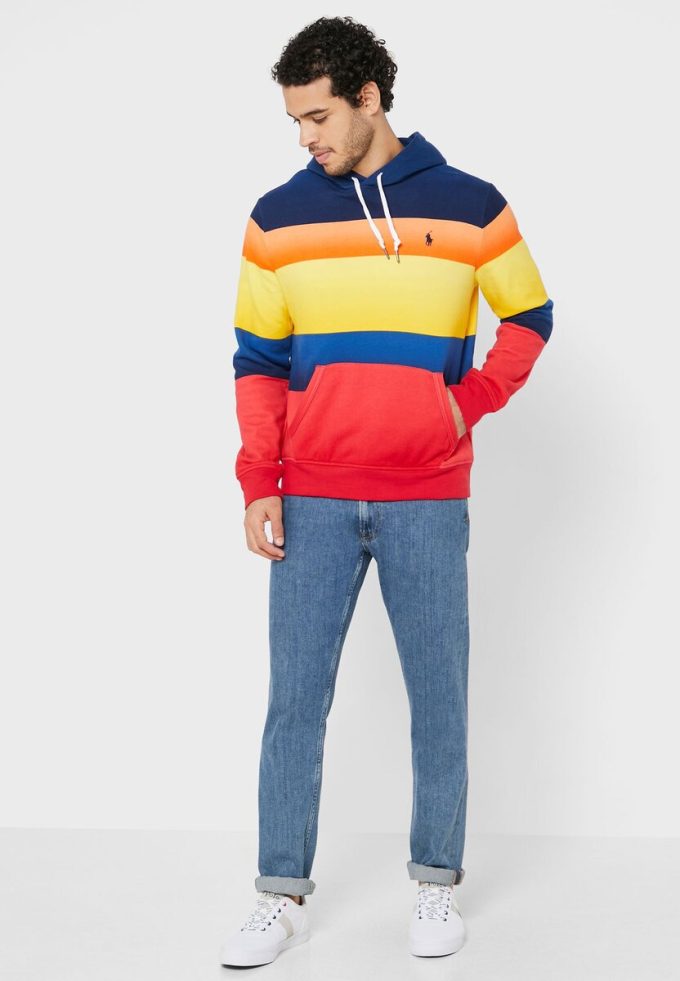 Multicolor Men’s Ralph Lauren Color Block Hoodie