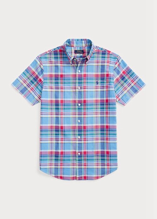 Multicolor Men’s Ralph Lauren Custom Fit Plaid Oxford Shirts Multicolor Men’s Ralph Lauren Custom Fit Plaid Oxford Shirts