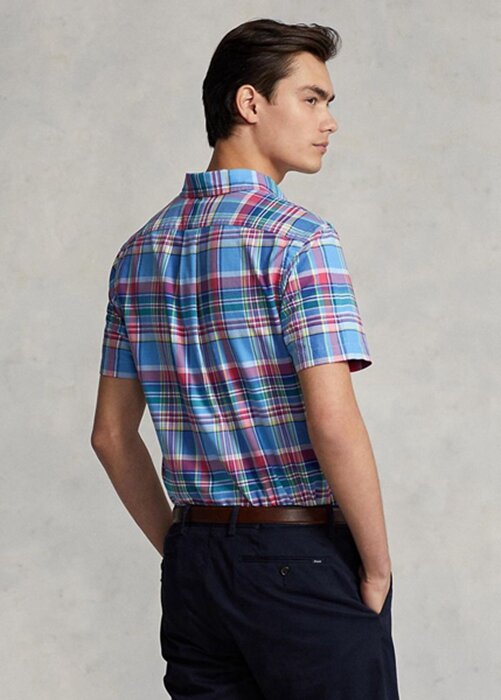 Multicolor Men’s Ralph Lauren Custom Fit Plaid Oxford Shirts Multicolor Men’s Ralph Lauren Custom Fit Plaid Oxford Shirts