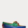 Multicolor Men’s Ralph Lauren Merton Color-Blocked Leather Casual Shoes