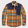 Multicolor Men’s Ralph Lauren Plaid Flannel Hybrid Overshirt Shirts Multicolor Men’s Ralph Lauren Plaid Flannel Hybrid Overshirt Shirts