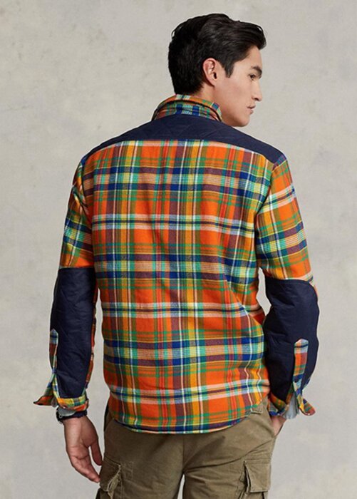 Multicolor Men’s Ralph Lauren Plaid Flannel Hybrid Overshirt Shirts Multicolor Men’s Ralph Lauren Plaid Flannel Hybrid Overshirt Shirts