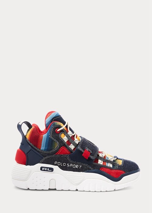 Multicolor Men’s Ralph Lauren PS100 Multi-Print High-Top Sneakers Multicolor Men’s Ralph Lauren PS100 Multi-Print High-Top Sneakers