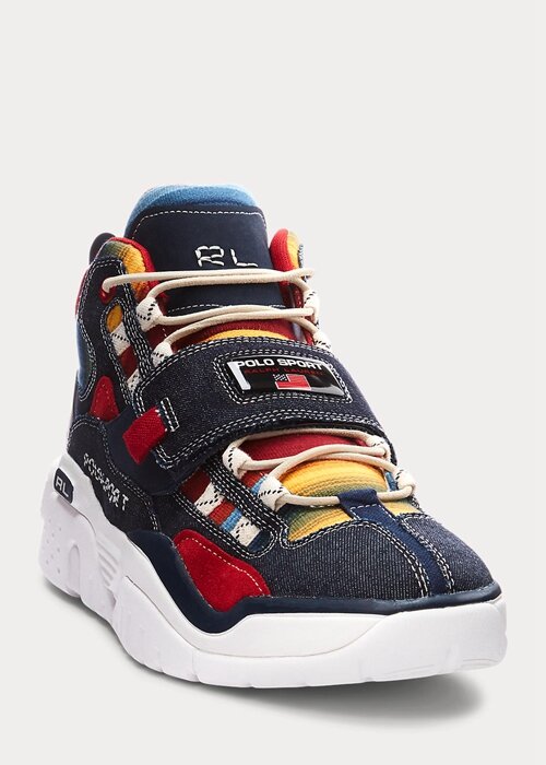 Multicolor Men’s Ralph Lauren PS100 Multi-Print High-Top Sneakers Multicolor Men’s Ralph Lauren PS100 Multi-Print High-Top Sneakers