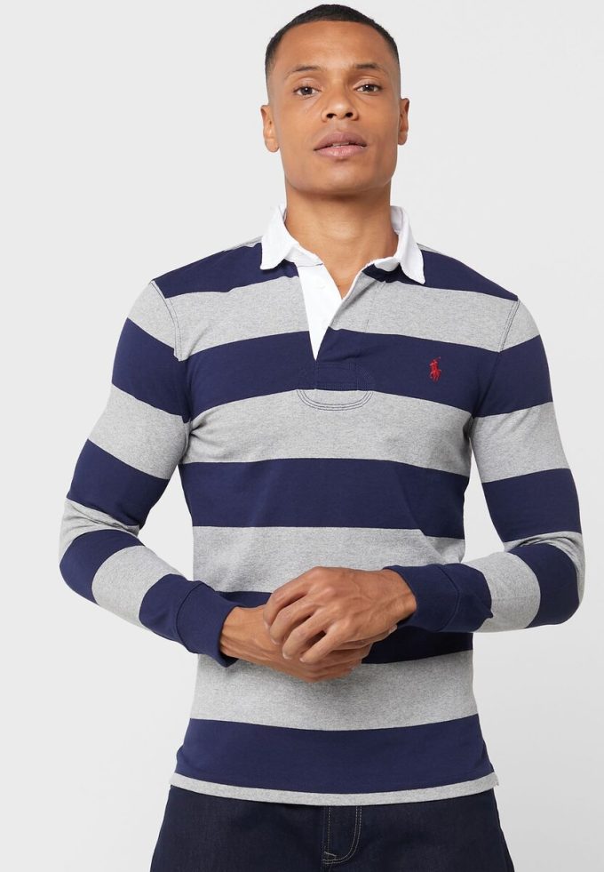 Multicolor Men’s Ralph Lauren Striped Polo Shirts