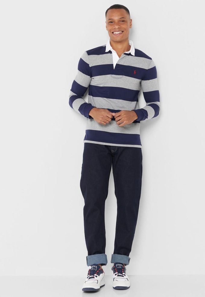 Multicolor Men’s Ralph Lauren Striped Polo Shirts