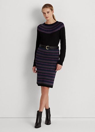 Multicolor Women’s Ralph Lauren Fair Isle Cotton-Blend Pencil Skirts