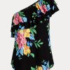 Multicolor Women’s Ralph Lauren Floral Jersey One-Shoulder Tops