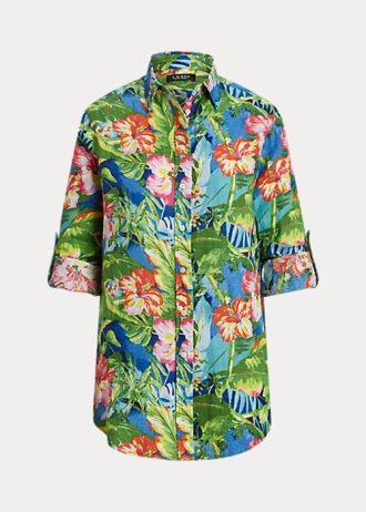 Multicolor Women’s Ralph Lauren Floral Linen Shirts