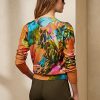 Multicolor Women’s Ralph Lauren Graphic Cashmere Crewneck Sweaters