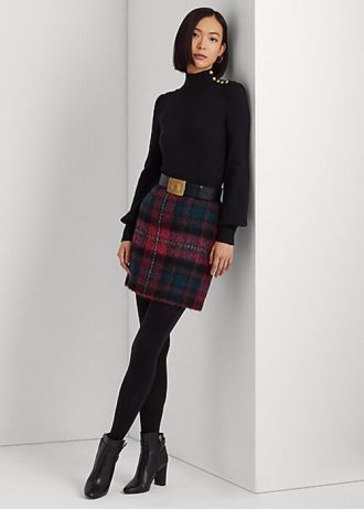 Multicolor Women’s Ralph Lauren Plaid Mohair Pencil Skirts