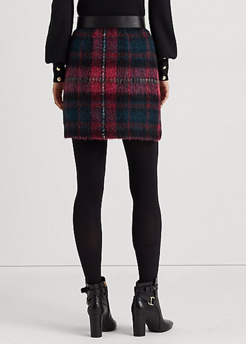 Multicolor Women’s Ralph Lauren Plaid Mohair Pencil Skirts Multicolor Women’s Ralph Lauren Plaid Mohair Pencil Skirts