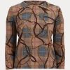 Multicolor Women’s Ralph Lauren Plaid Stretch Cotton Long-Sleeve Tops