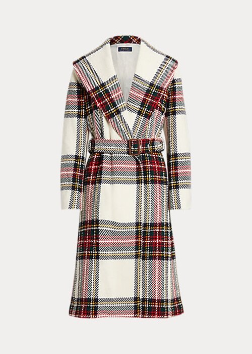 Multicolor Women’s Ralph Lauren Plaid Wool-Blend Herringbone Wrap Coats Multicolor Women’s Ralph Lauren Plaid Wool-Blend Herringbone Wrap Coats
