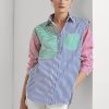 Multicolor Women’s Ralph Lauren Striped Cotton Broadcloth Shirts