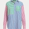 Multicolor Women’s Ralph Lauren Striped Cotton Broadcloth Shirts