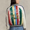 Multicolor Women’s Ralph Lauren Striped Sateen Bomber  Jackets