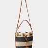 Natural/Black/Lauren Tan Women’s Ralph Lauren Straw Large Andie Handbag Natural/Black/Lauren Tan Women’s Ralph Lauren Straw Large Andie Handbag