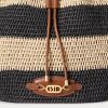 Natural/Black/Lauren Tan Women’s Ralph Lauren Straw Large Andie Handbag Natural/Black/Lauren Tan Women’s Ralph Lauren Straw Large Andie Handbag