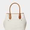 Natural/Navy Women’s Ralph Lauren Reversible Canvas Medium Bellport Tote Bags Natural/Navy Women’s Ralph Lauren Reversible Canvas Medium Bellport Tote Bags