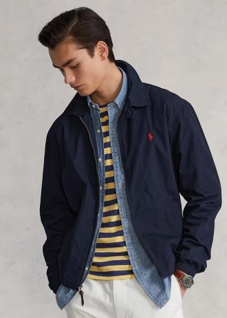 Navy Men’s Ralph Lauren Bayport Poplin Jackets Navy Men’s Ralph Lauren Bayport Poplin Jackets