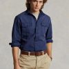 Navy Men’s Ralph Lauren Classic Fit Chino Work  Shirts