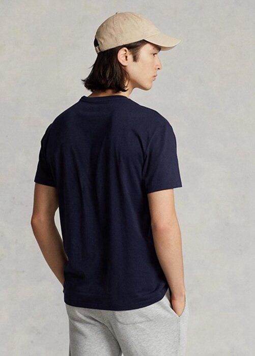 Navy Men’s Ralph Lauren Classic Fit Jersey Crewneck T Shirts Navy Men’s Ralph Lauren Classic Fit Jersey Crewneck T Shirts