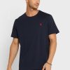 Navy Men’s Ralph Lauren Embroidered Logo Crew Neck T Shirts