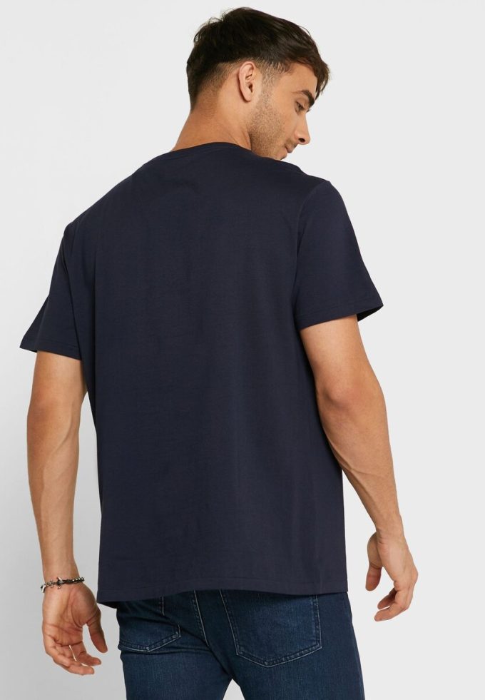 Navy Men’s Ralph Lauren Embroidered Logo Crew Neck T Shirts