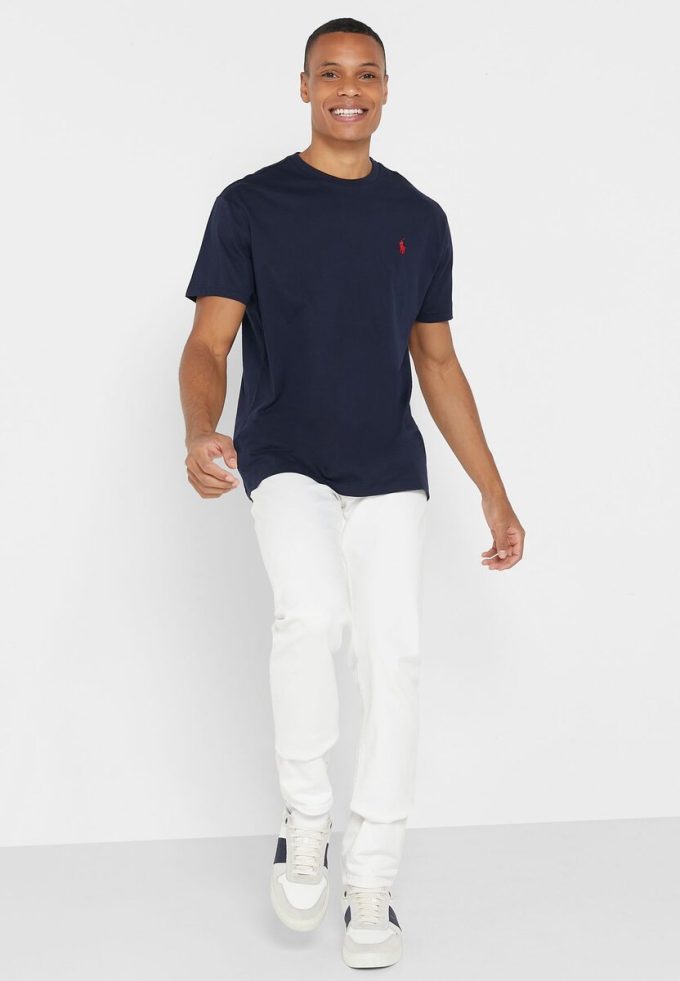 Navy Men’s Ralph Lauren Essential Crew Neck T Shirts Navy Men’s Ralph Lauren Essential Crew Neck T Shirts