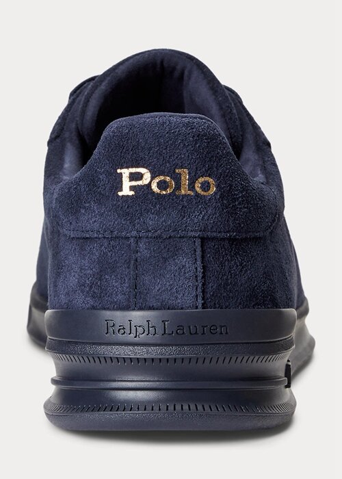 Navy Men’s Ralph Lauren Heritage Court II Suede Sneakers Navy Men’s Ralph Lauren Heritage Court II Suede Sneakers